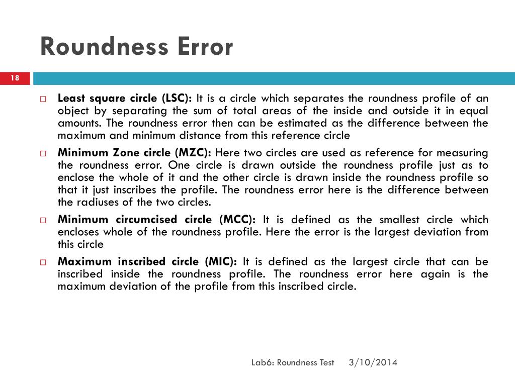 PPT Roundness Test PowerPoint Presentation, free download ID153505