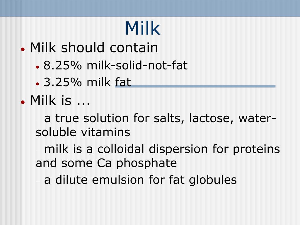 PPT Chapter 8 Milk and Milk Products PowerPoint Presentation, free