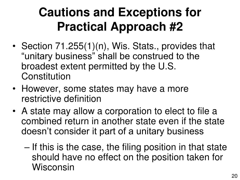PPT Filing Wisconsin Returns Under Combined Reporting PowerPoint