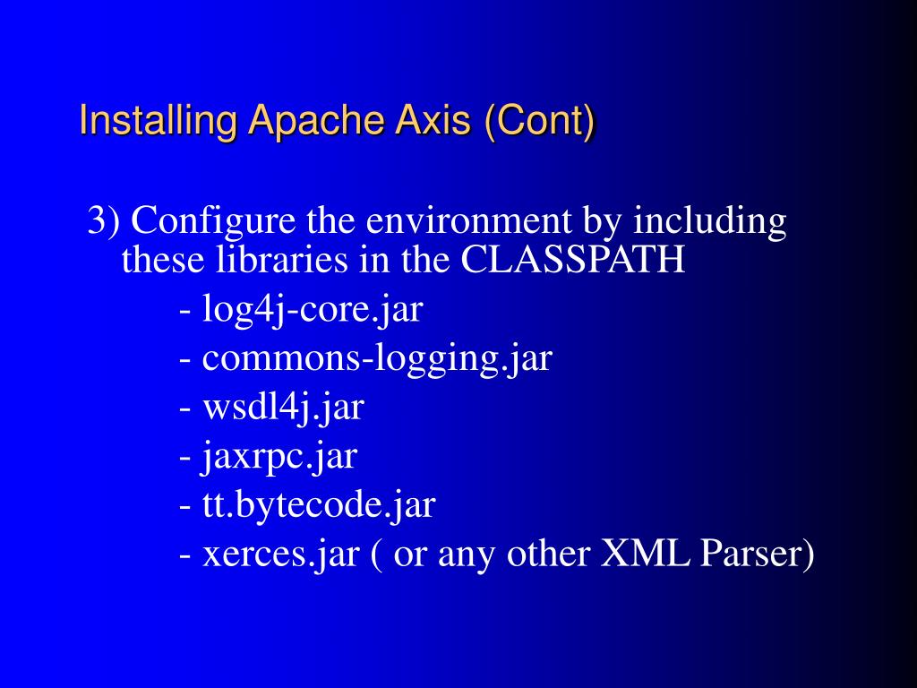 PPT Intro to Apache Axis PowerPoint Presentation, free download ID