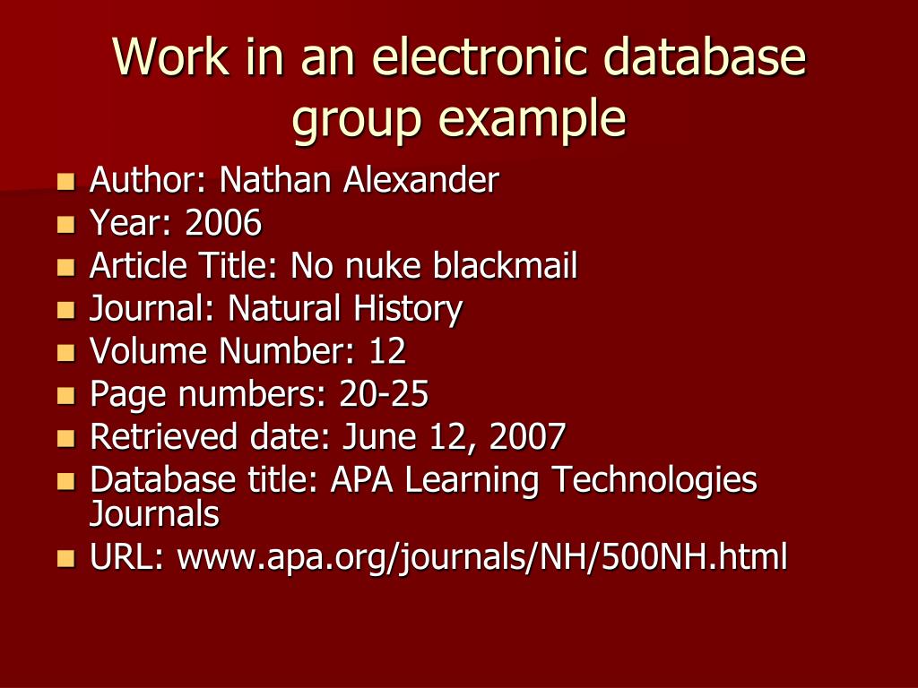 PPT Documenting Sources Using APA Format PowerPoint Presentation