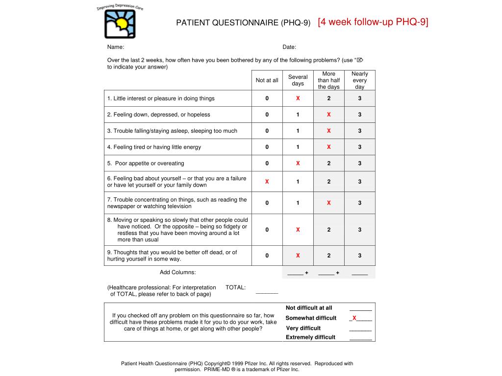 PPT Using the Patient Health Questionnaire (PHQ9) The Hgb A1C for