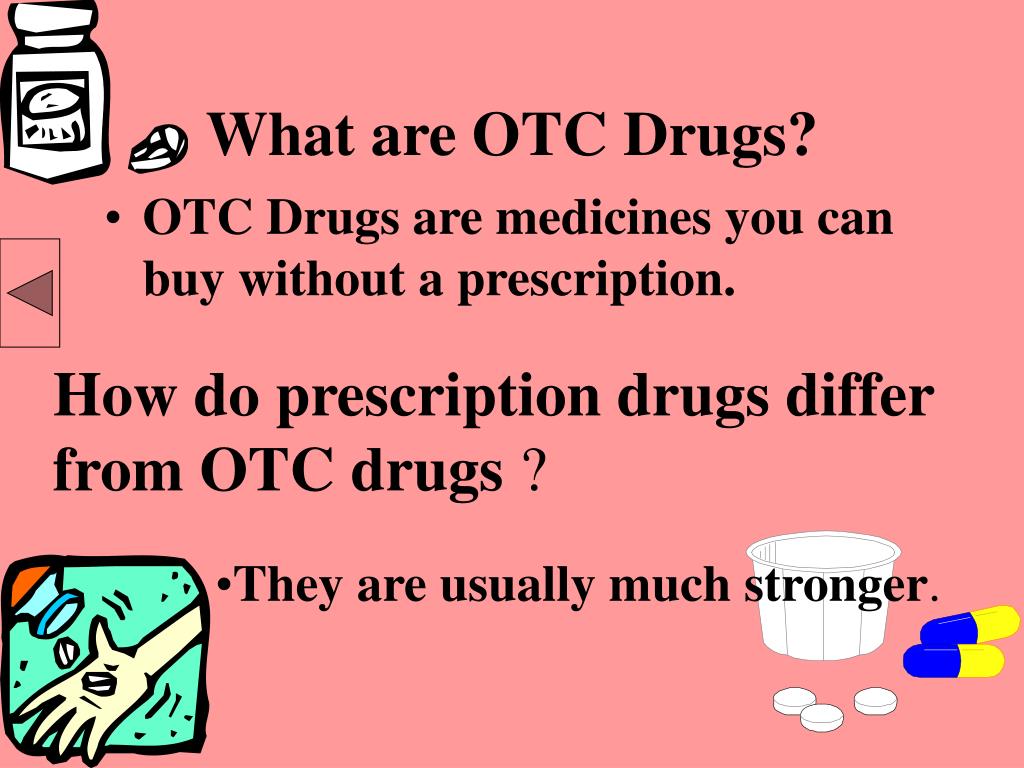 PPT O VER T HE C OUNTER D RUGS PowerPoint Presentation