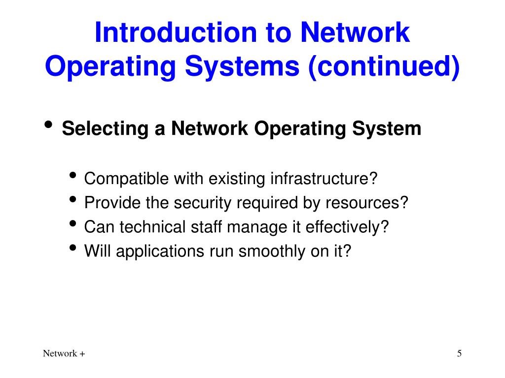 PPT Chapter 8 Network Operating Systems and Windows Server 2003Based Networking PowerPoint