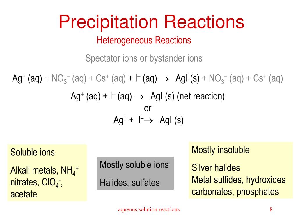 PPT Aqueoussolution Reactions PowerPoint Presentation, free download