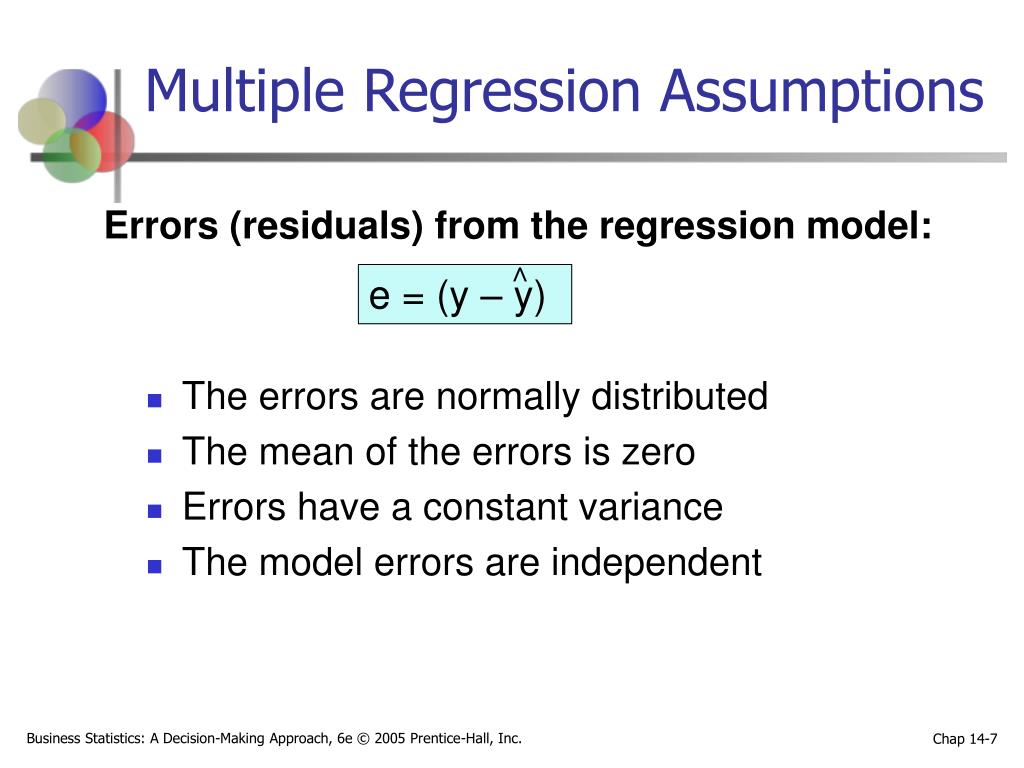 PPT Chapter 14 Multiple Regression Analysis and Model Building