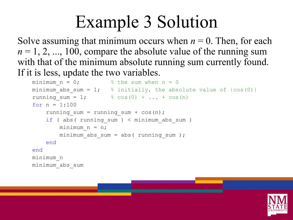 PPT MATLAB Examples of Iterative operations PowerPoint Presentation