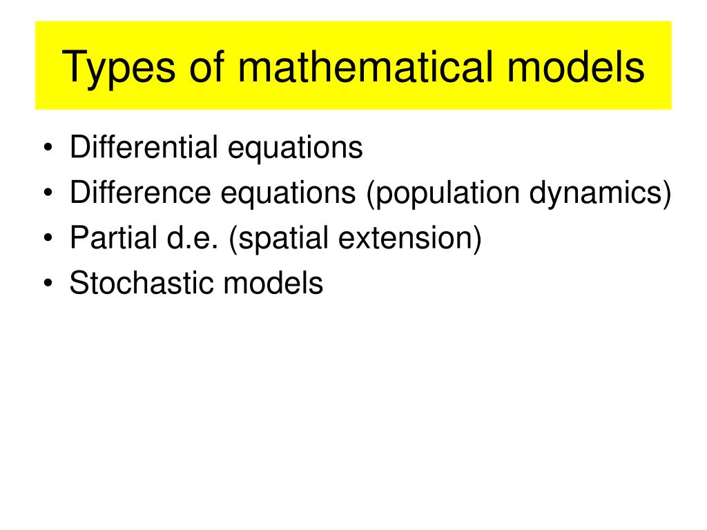 PPT Mathematical Modelling PowerPoint Presentation, free download
