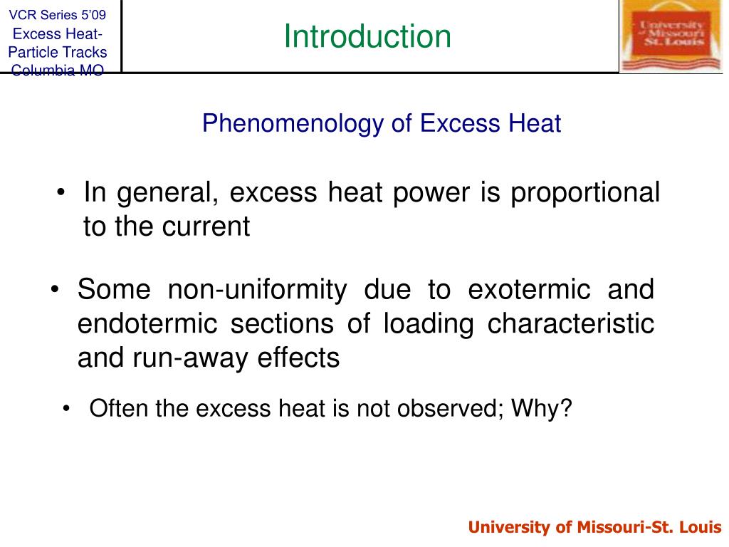 PPT The Nature and Control of Excess Heat in Elctrolytic Cold Fusion
