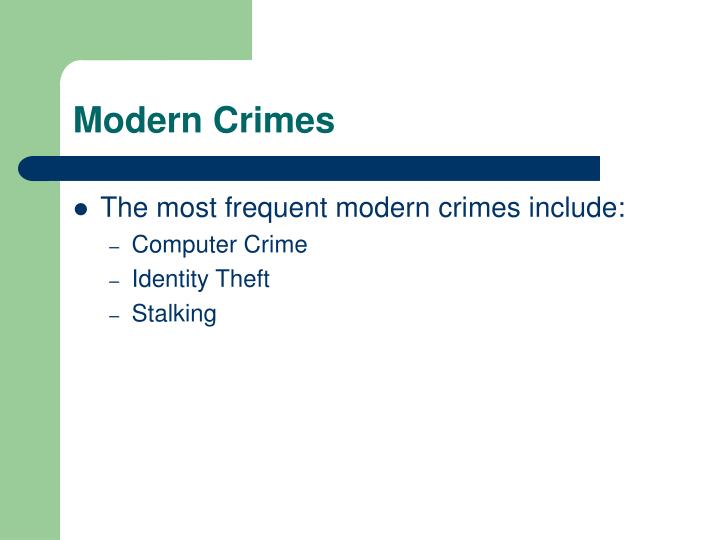 PPT Types of Crime PowerPoint Presentation ID161290