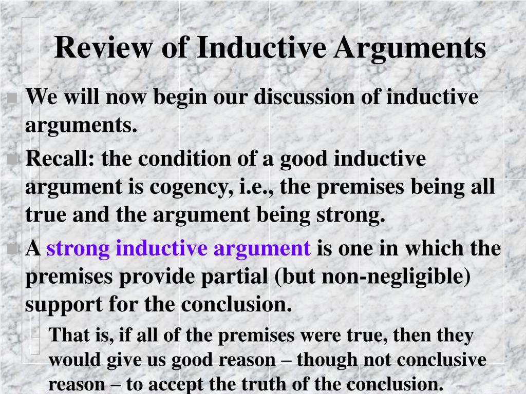 PPT Inductive Arguments PowerPoint Presentation, free download ID