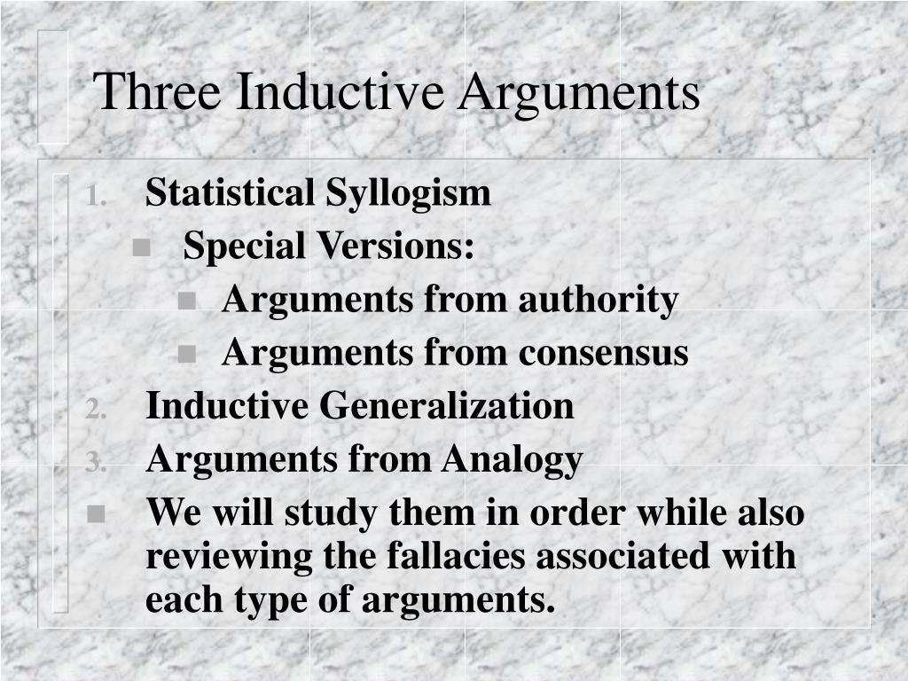 PPT Inductive Arguments PowerPoint Presentation, free download ID