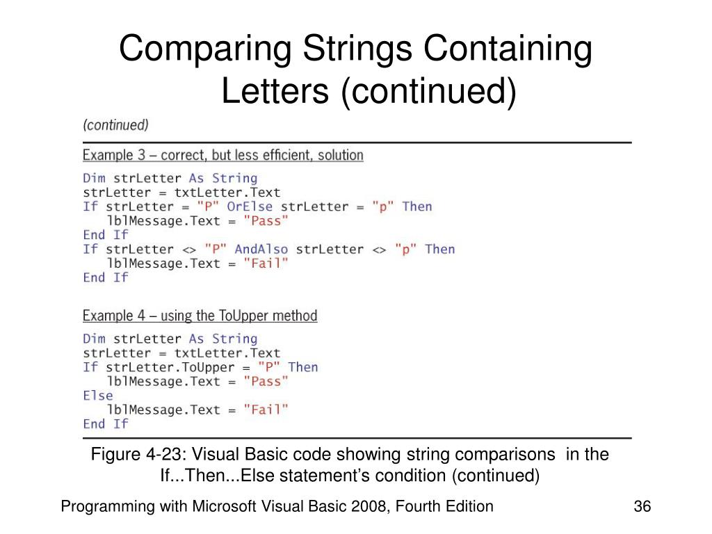 PPT Programming with Microsoft Visual Basic 2008 Fourth Edition