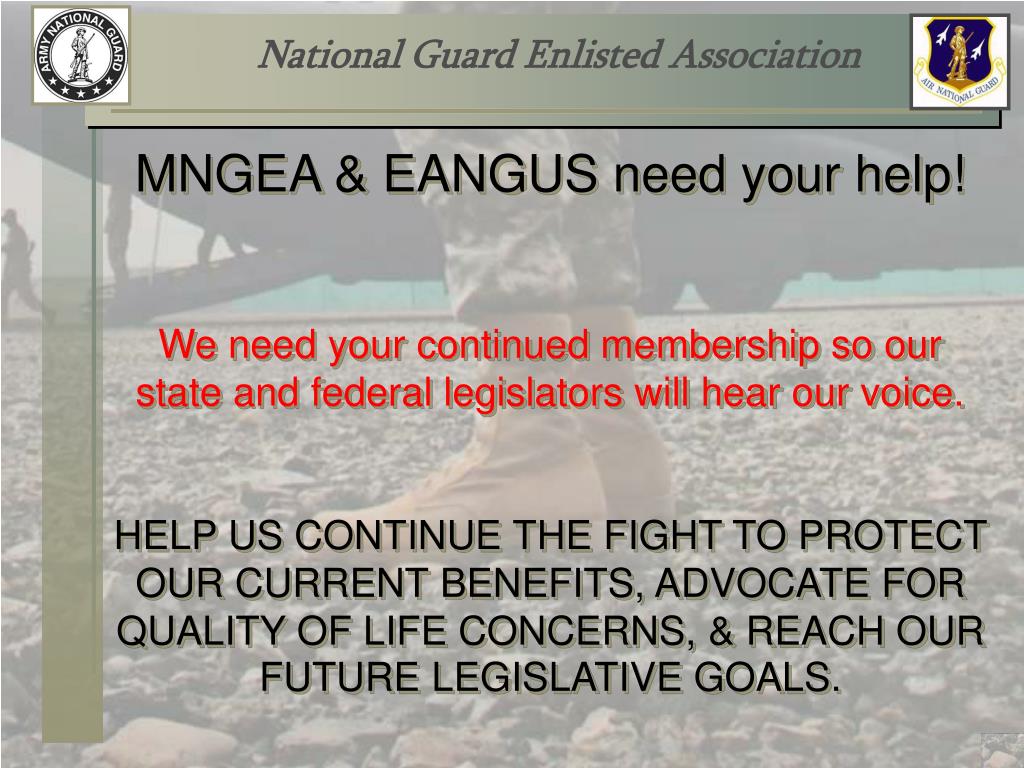 PPT National Guard Enlisted Association PowerPoint Presentation, free