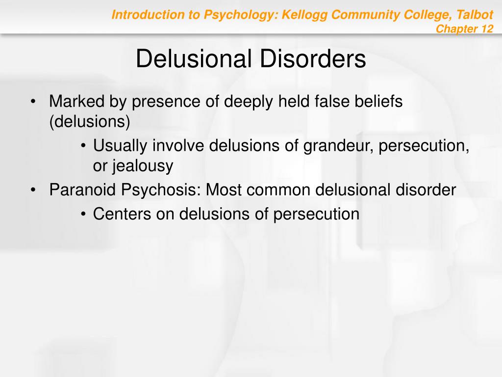 PPT Chapter 12 Psychological Disorders PowerPoint Presentation ID166381