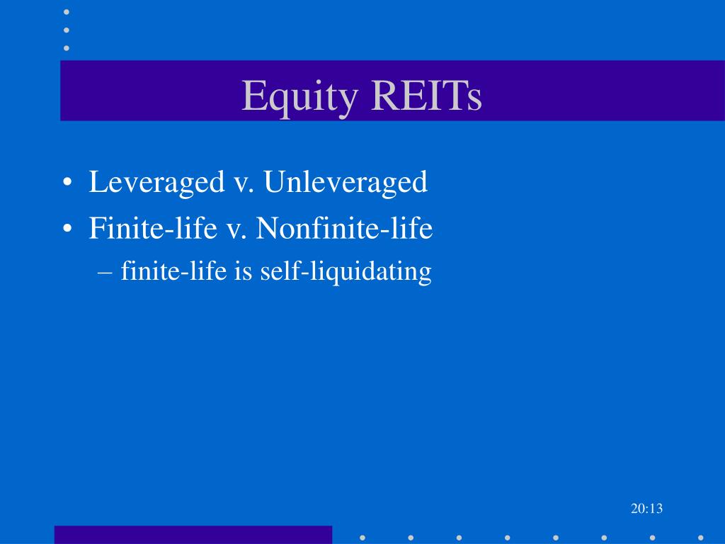 PPT Real Estate Investment Trusts (REITs) PowerPoint Presentation