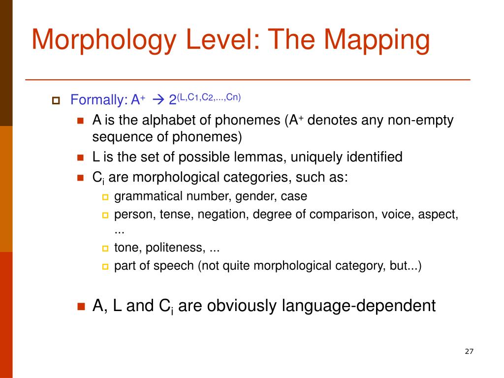 PPT Morphology PowerPoint Presentation ID167021