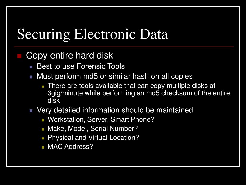 PPT Concurrent Session VI 6.03 Digital Evidence Handling Chain of Custody PowerPoint