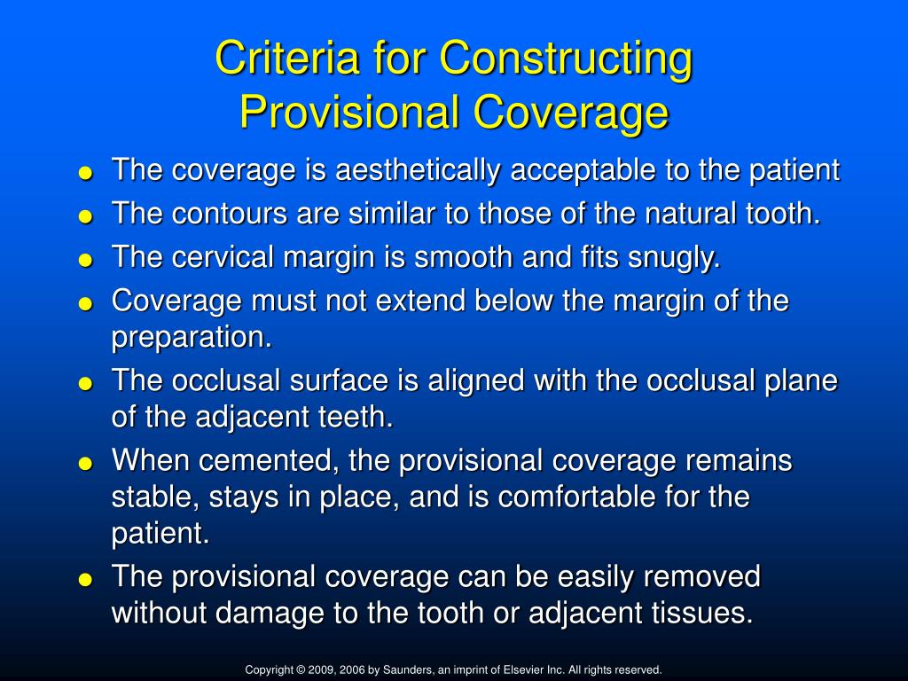 PPT Provisional Coverage PowerPoint Presentation, free download ID