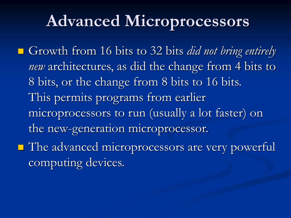PPT Advanced Microprocessors PowerPoint Presentation, free download