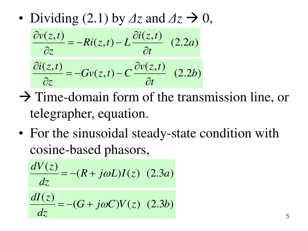 PPT Chapter 2. Transmission Line Theory PowerPoint Presentation, free