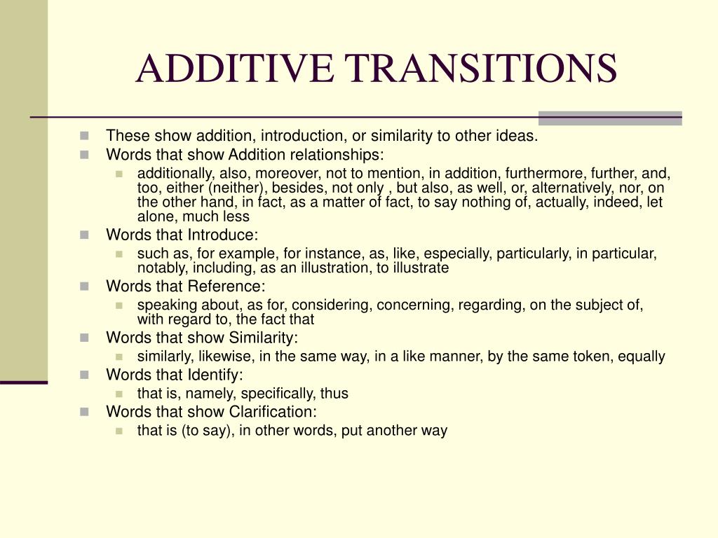 PPT A Brief Lesson About Transitions PowerPoint Presentation, free