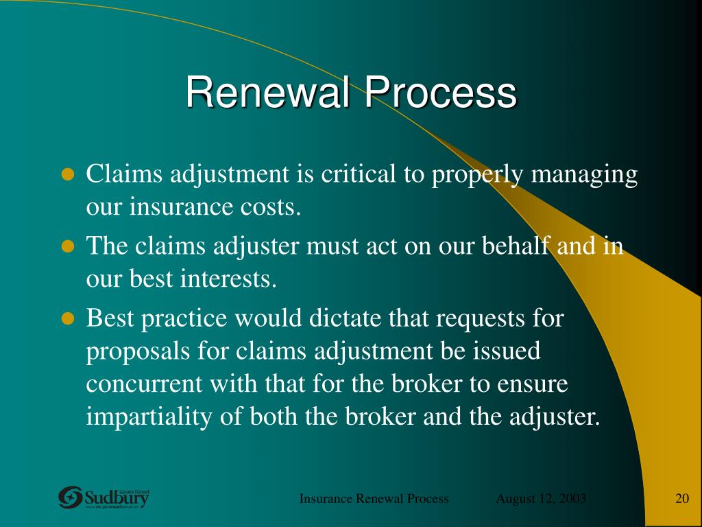 PPT INSURANCE RENEWAL PROCESS PowerPoint Presentation, free download