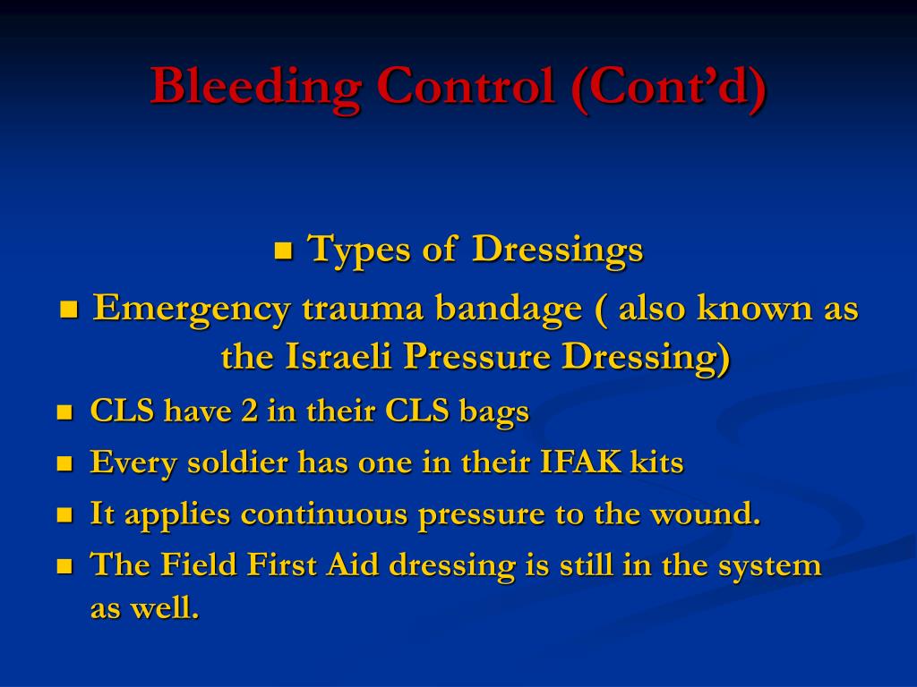 PPT Bleeding Control PowerPoint Presentation, free download ID171227