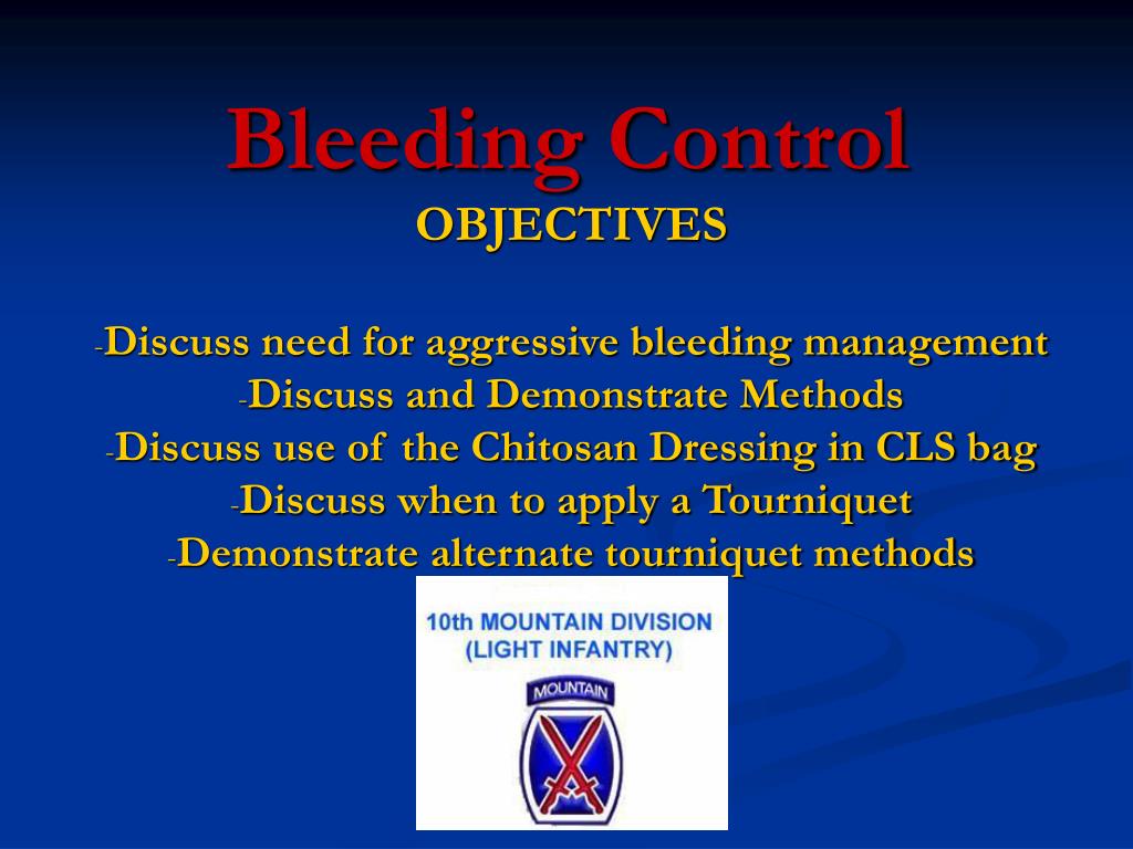 PPT Bleeding Control PowerPoint Presentation, free download ID171227