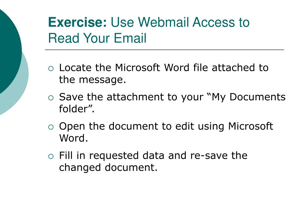 PPT Using Email PowerPoint Presentation, free download ID171282