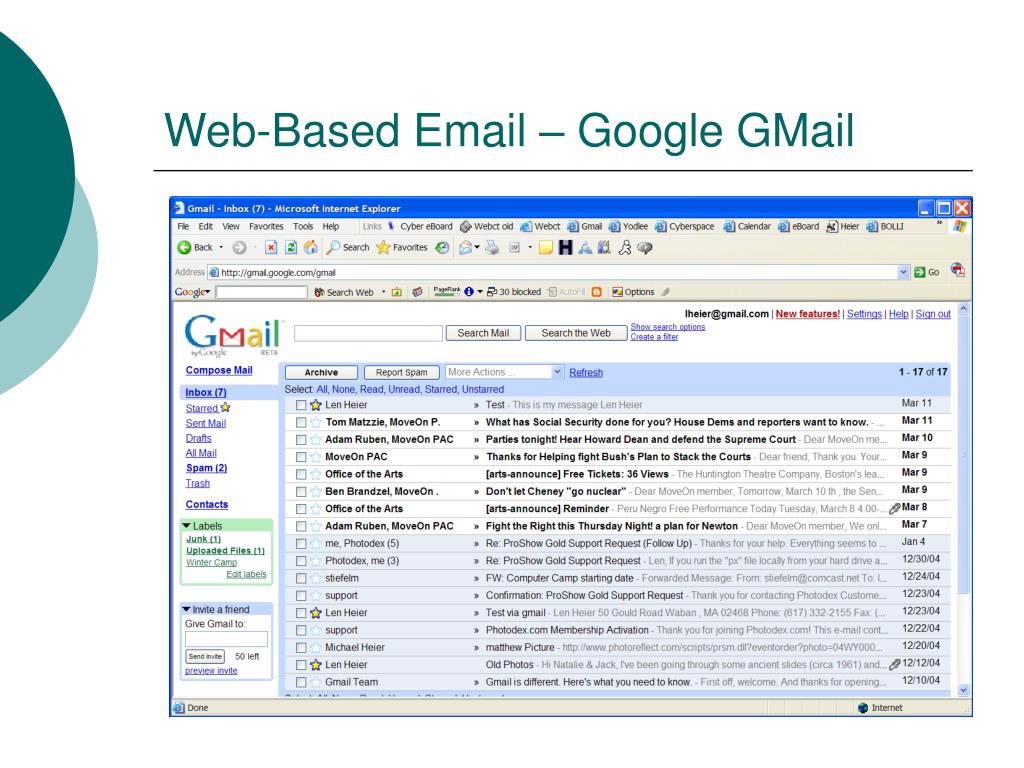 PPT Using Email PowerPoint Presentation, free download ID171282