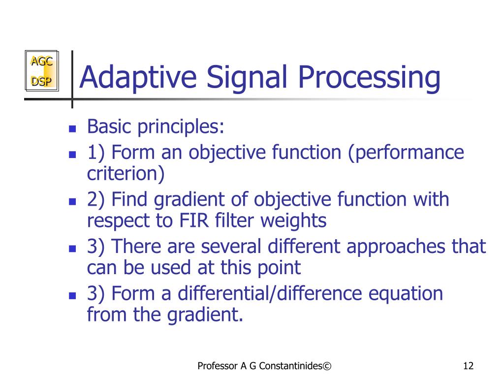 PPT Adaptive Signal Processing PowerPoint Presentation, free download