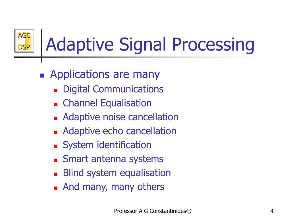 PPT Adaptive Signal Processing PowerPoint Presentation, free download