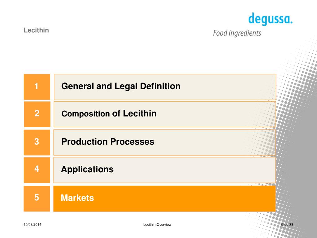 PPT Lecithins Products Applications Markets PowerPoint Presentation ID172089