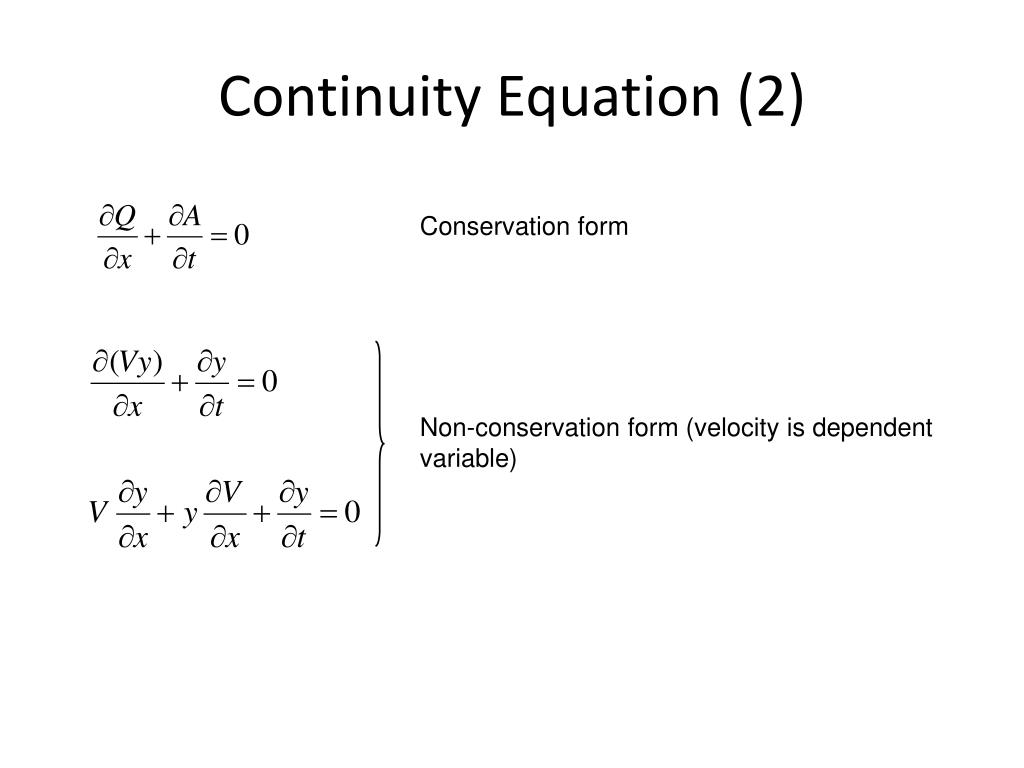 PPT St Venant Equations PowerPoint Presentation, free download ID