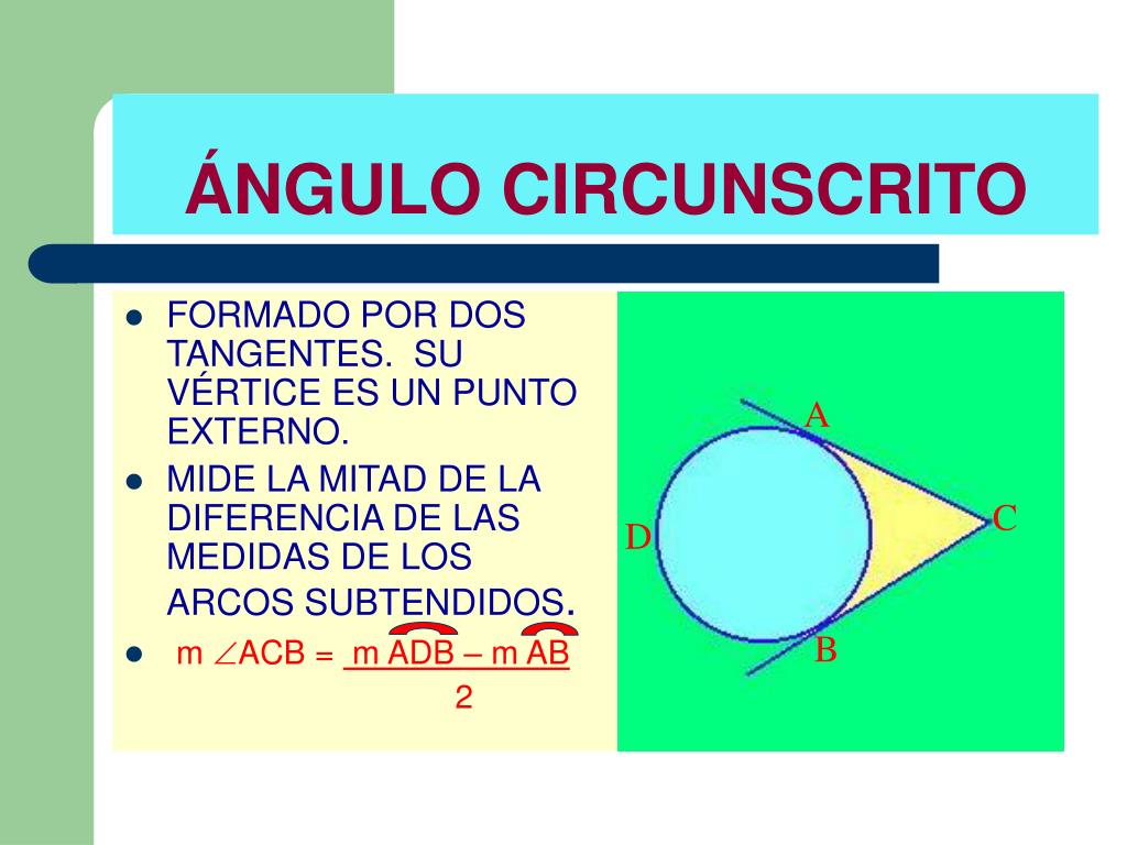 PPT ÁNGULOS EN LA CIRCUNFERENCIA ARCO PowerPoint Presentation, free