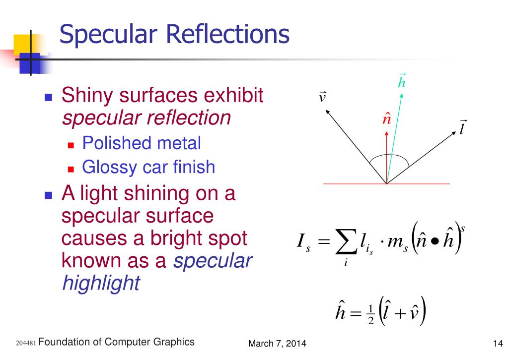 PPT Illumination, Lighting and Shading Model PowerPoint Presentation
