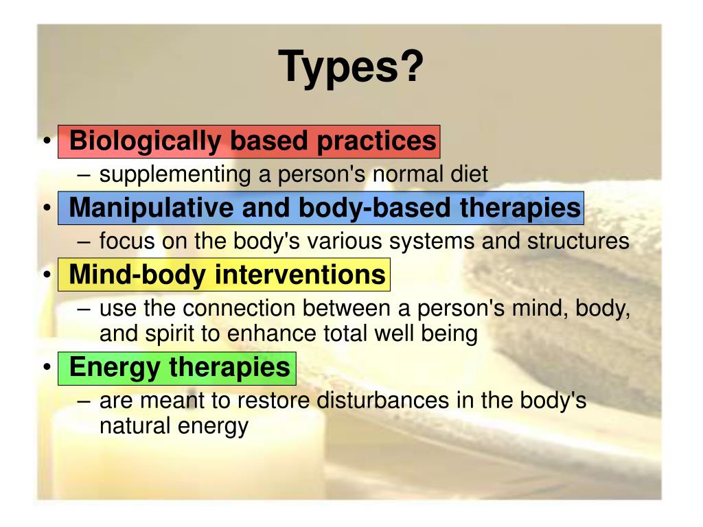 PPT Complementary And Alternative Therapies PowerPoint Presentation