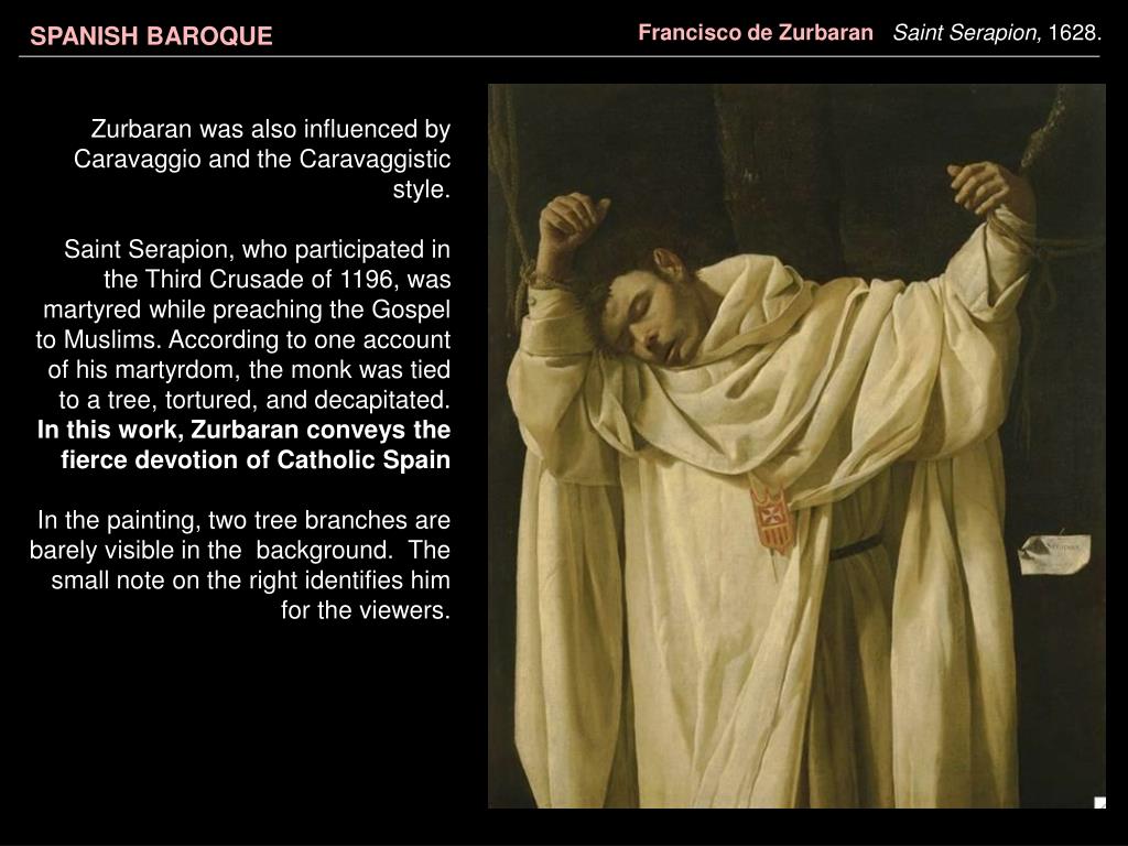 PPT Francisco de Zurbaran Saint Serapion, 1628. PowerPoint