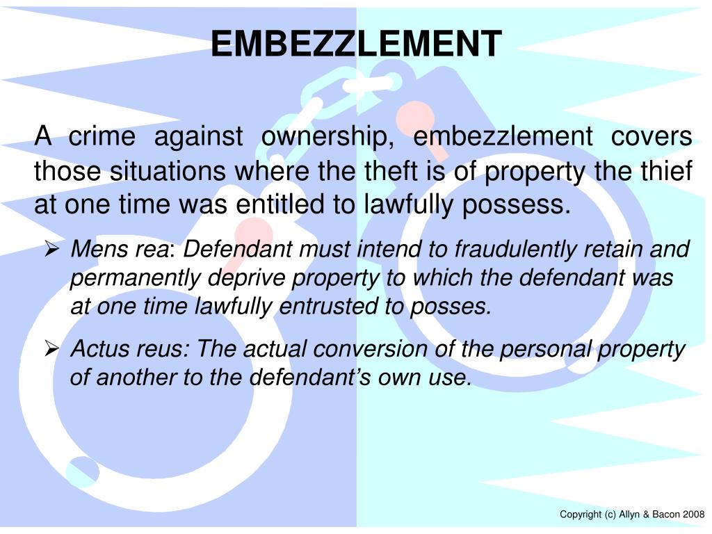 PPT Chapter 10 Theft and Other Crimes Involving Property PowerPoint