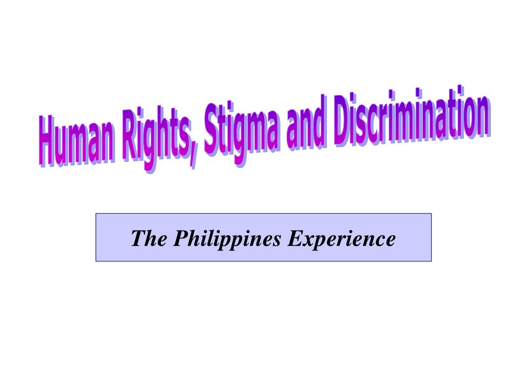 PPT Discrimination Against Persons Affected by Leprosy and their