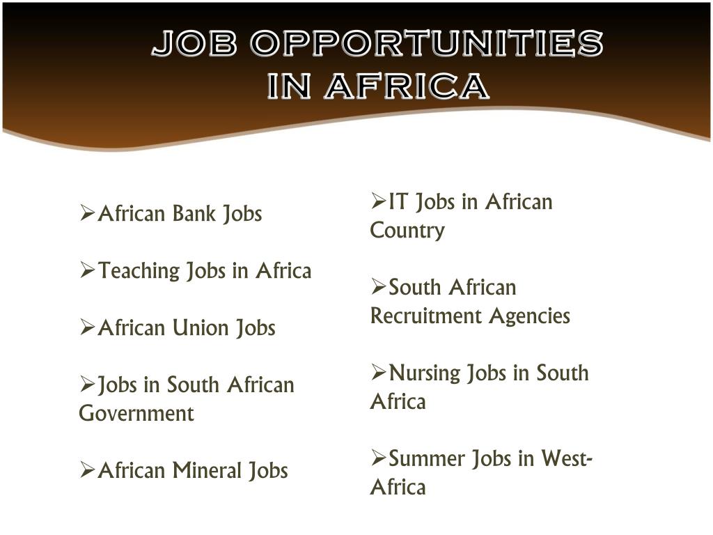 PPT All Jobs Africa PowerPoint Presentation, free download ID176656