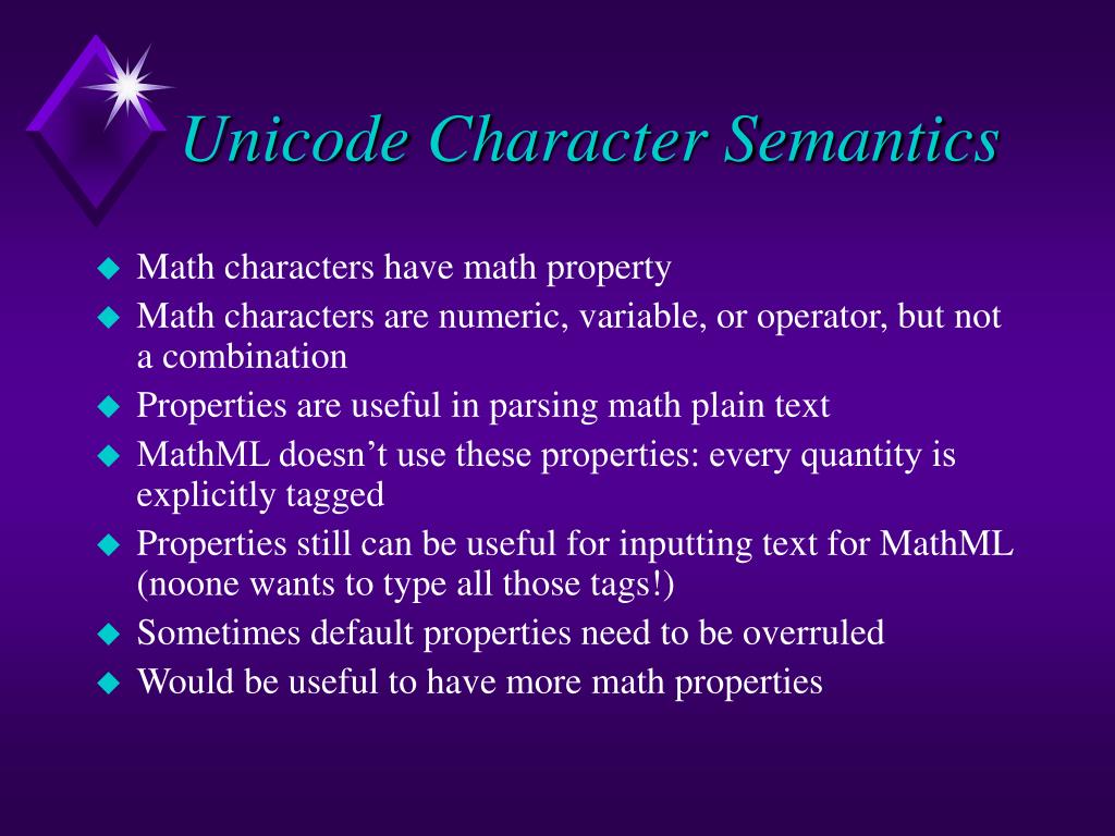 PPT Unicode Support for Mathematics PowerPoint Presentation, free