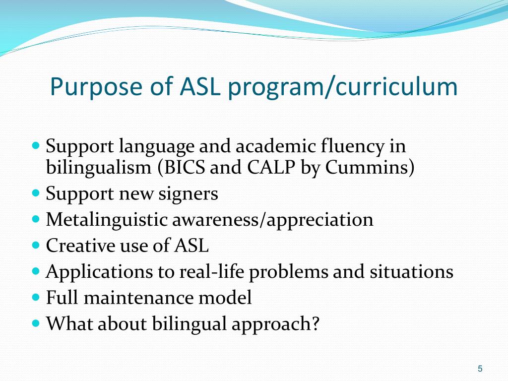 PPT Developing an ASL Curriculum PowerPoint Presentation, free