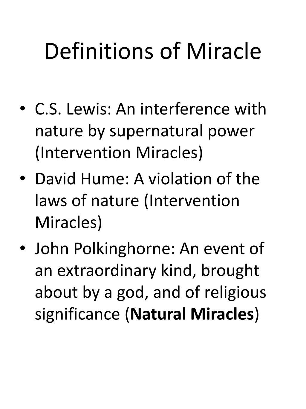 PPT Miracles and Science PowerPoint Presentation, free download ID