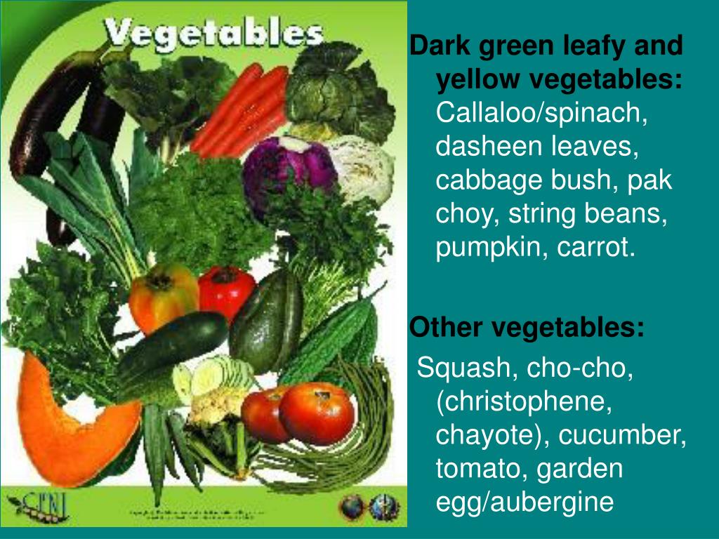 PPT Six Food Groups for use in the Caribbean PowerPoint Presentation