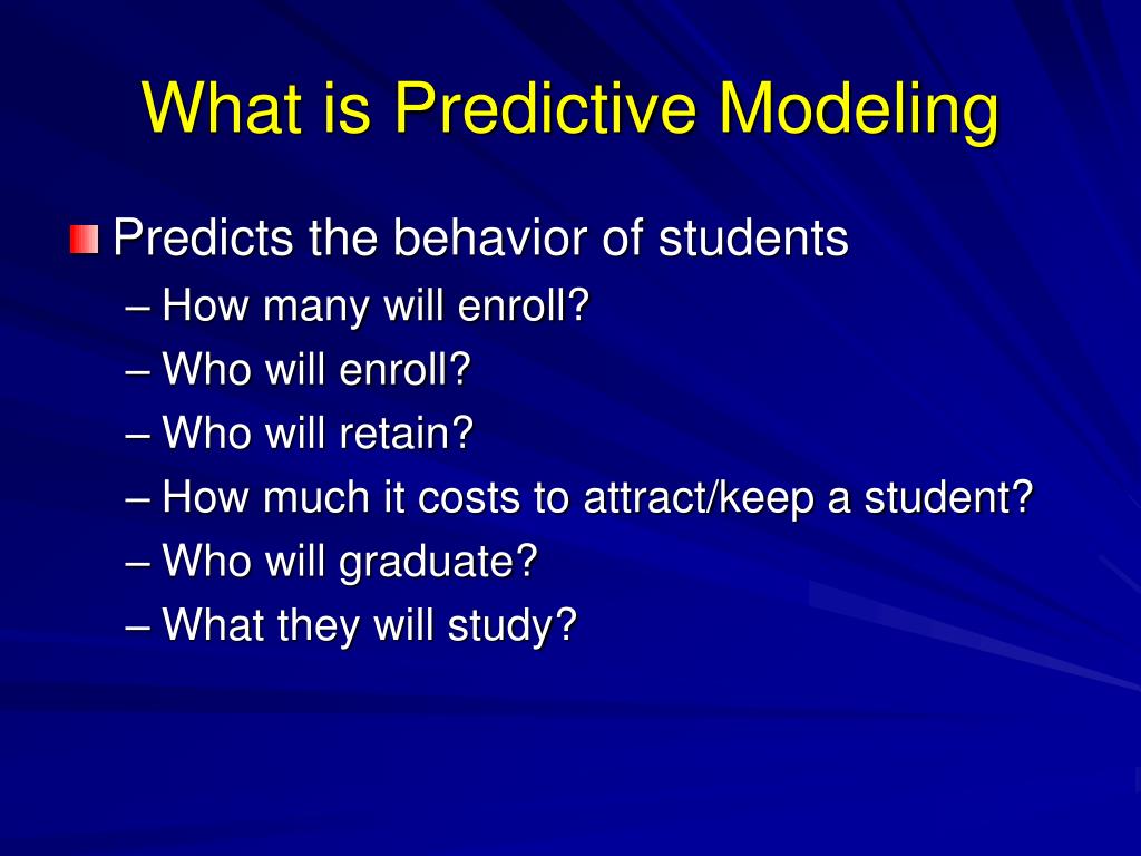 PPT Predictive Modeling PowerPoint Presentation, free download ID