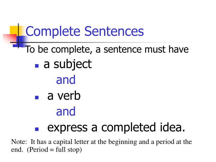 PPT Avoiding Sentence Fragments PowerPoint Presentation ID181757