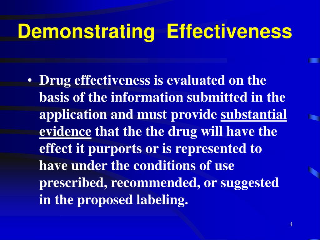 PPT Substantial Evidence of Drug Effectiveness PowerPoint