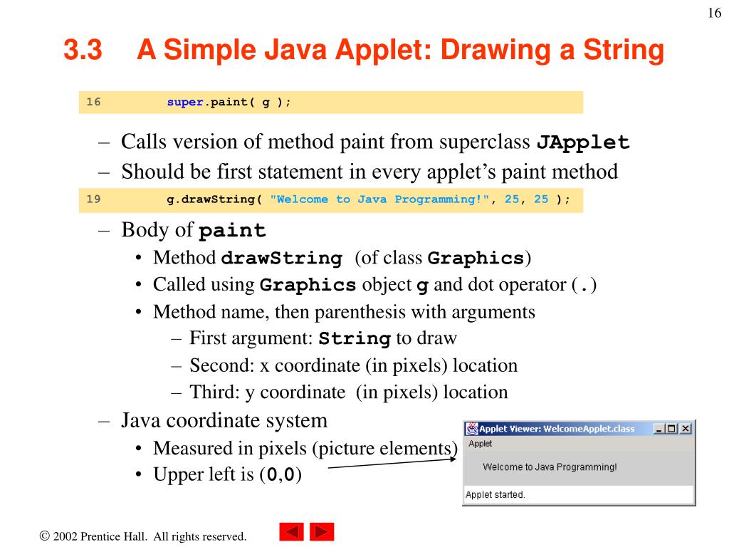PPT Chapter 3 Introduction to Java Applets PowerPoint Presentation